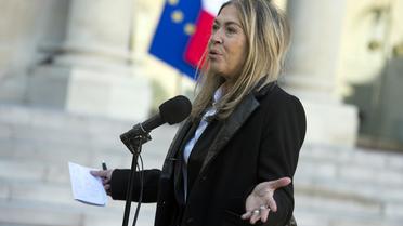 Marie-Christine Saragosse, présidente de France Media Monde, devant l'Elysée, le 3 novembre 2013 [Lionel Bonaventure / AFP]