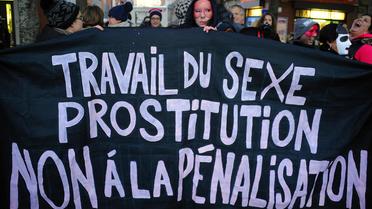 Manifestation contre la pénalisation de la prostitution, le 27 novembre 2013 à Toulouse [Pascal Pavani / AFP]
