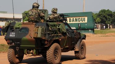 Un véhicule blindé de l'armée française à Bangui, le 15 décembre 2013 [Sia Kambou / AFP]
