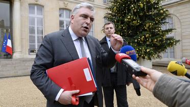 Le ministre des Transports Frédéric Cuvillier à l'Elysée le 23 décembre 2013 [Bertrand Guay / AFP/Archives]
