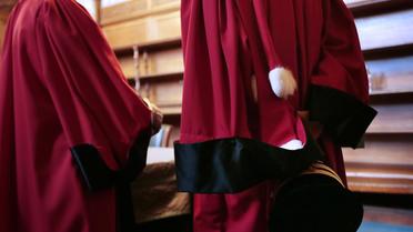 Des magistrats au tribunal de grande instance de Paris le 14 janvier 2014 [Jacques Demarthon / AFP]