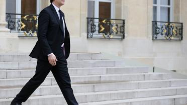 Le ministre du Redressement productif Arnaud Montebourg quitte l'Elysée le 21 janvier 2014 à Paris [Kenzo Tribouillard / AFP/Archives]