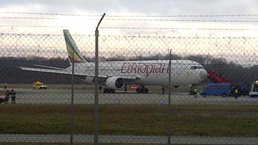L'avion d'Ethiopian Airlines le 17 février 2014 à Genève [Pierre Taillefer / AFP]