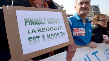 Manifestation de salariés de La Redoute le 13 mars 2014 à Tourcoing [Denis Charlet / AFP/Archives]