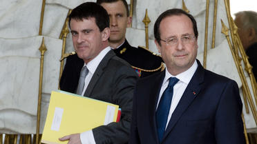 Manuel Valls et Francois Hollande le 19 mars 2014 à l'Eysée  [Alain Jocard / AFP/Archives]