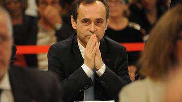Le nouveau maire Robert Ménard lors du premier conseil municipal le 4 avril 2014 à Béziers  [Sylvain Thomas / AFP/Archives]