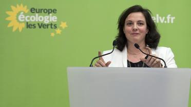Emmanuelle Cosse durant le Conseil fédéral d'Europe-Ecologie-Les-Verts (EELV), le 5 avril 2014 à Paris [Alain Jocard / AFP/Archives]