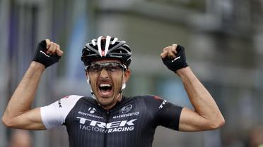 Le Suisse Fabian Cancellara (Trek) vainqueur du Tour des Flandres le 6 avril 2014 à Audenarde [Thierry Roge / AFP]