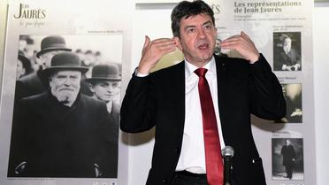 Jean-Luc Mélenchon, coprésident du Parti de gauche (PG), au musée Jaurès de Castres, le 24 avril 2014 [Eric Cabanis / AFP]