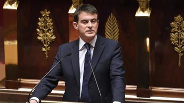 Le Premier ministre Manuel Valls s'exprime devant les députés à l'Assemblée nationale à Paris, le 29 avril 2014 [Eric Feferberg / AFP]