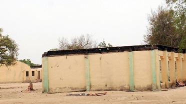 Photo d'archives de l'école de Chibok au Nigeria, le 21 avril 2014, où ont été enlevées plus d'une centaine de lycéennes par le groupe islamiste extrémiste Boko Haram le 14 avril [- / AFP/Archives]