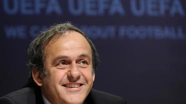 Le président de l'UEFA Michel Platini à Nyon le 11 janvier 2011 [Fabrice Coffrini / AFP/Archives]