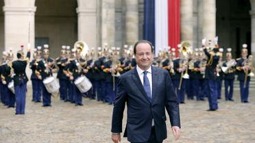 Le président François Hollande, le 22 mai 2014 aux Invalides à Paris  [François Mori / Pool/AFP]