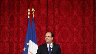 Le président François Hollande à l'Elysée, le 22 mai 2014  [Yoan Valat / Pool/AFP]