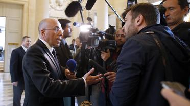 Eric Ciotti face à la presse à l'issue du bureau politique de l'UMP le 27 mai 2014 à l'Assemblée nationale à Paris [Thomas Samson / AFP]