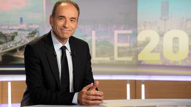 Jean-François Copé, président démissionnaire de l'UMP, sur le plateau du journal de 20h de TF1 le 27 mai 2014 [Pierre Andrieu / AFP/Archives]