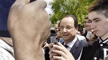 François Hollande à Rodez, le 30 mai 2014 [Pascal Pavani / AFP]