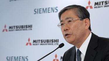 Le PDG de Mitsubishi Heavy Industries (MHI), Shunichi Miyanaga, le 17 juin 2014 à Paris [Eric Piermont / AFP]