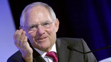 Le ministre des Finances allemand Wolfgang Schäuble le 18 juillet 2014 à Paris, pour une rencontre organisée par la fondation Robert Schuman sur l'avenir de l'Eurozone  [Miguel Medina  / AFP]