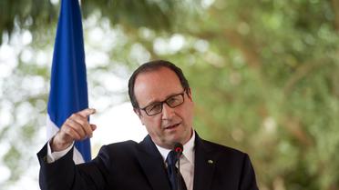 Le président de la République, François Hollande, le 19 juillet 2014 lors d'une visite à Niamey, au Niger [Alain Jocard / AFP/Archives]