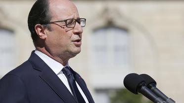 Francois Hollande le 25 juillet 2014 à l'Elysée à Paris [Kenzo Tribouillard / AFP]