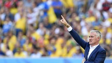 Le sélectionneur de l'équipe de France Didier Deschamps, lors du quart de finale du Mondial contre l'Allemagne, le 4 juillet 2014 à Rio [Franck Fife / AFP]