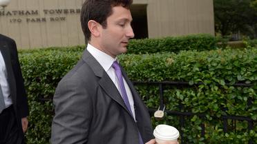 L'ancien courtier de Goldman Sachs Fabrice Tourre à son arrivée au tribunal, à New York, le 1er août 2013 [Emmanuel Dunand / AFP]