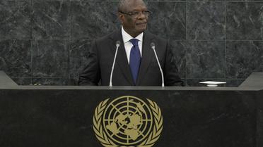 Le président malien Ibrahim Boubakar Keïta le 27 septembre 2013 à l'Assemblée générale de l'ONU à New York [Andrew Burton / Pool/AFP]