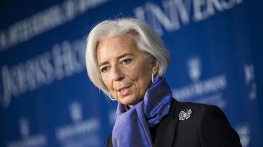 La directrice générale du FMI Christine Lagarde  le 2 avril 2014 à Washington  [Brendan Smialowski / AFP]
