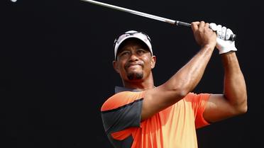 L'Américain Tiger Woods lors du tournoi Omega Dubai Desert Classic, le 1er février 2014 à Dubai [ / AFP/Archives]