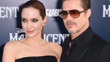 Angelina Jolie et Brad Pitt le 28 mai 2014 à Hollywood [Robyn Beck / AFP/Archives]