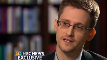 Edward Snowden, l'ancien consultant de la NSA réfugié en Russie, le 28 mai 2014 lors d'une interview exclusive à NBC, première interview aux médias américains depuis que le scandale des écoutes a éclaté début juin 2013 [- / NBC NEWS/AFP]