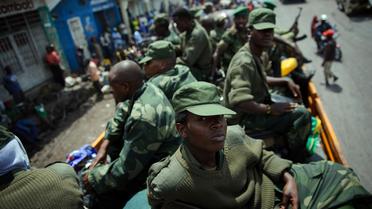Les rebelles du M23 quittent Goma, le 1er décembre 2012 en RDC [Phil Moore / AFP]
