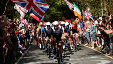 Sur sa lancée du Tour de France, le Britannique Bradley Wiggins part grand favori mercredi après-midi du contre-la-montre des JO de Londres que Sylvain Chavanel aborde en confiance[POOL]
