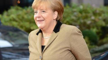 La chancellière allemande Angela Merkel au sommet européen à Bruxelles, le 14 décembre 2012 [Thierry Charlier / AFP]