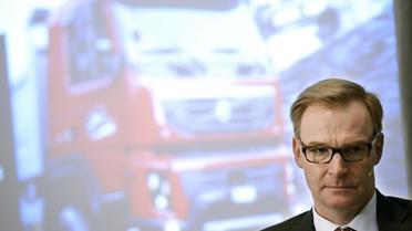Le directeur général de Volvo Olof Persson en conférence de presse le 6 février 2013 à Stockholm [Janerik Henriksson / Scanpix/AFP]