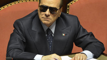 Silvio Berlusconi au Sénat à Rome, le 16 mars 2013 [Alberto Lingria / AFP]