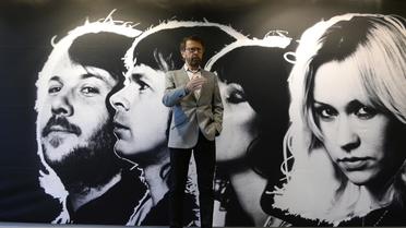 Benny Andersson, du groupe Abba, pose dans le musée consacré au groupe, à Stockholm, le 6 mai 2013 [Jonathan Nackstrand / AFP]