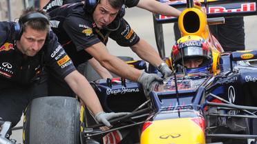 Mark Webber à l'issue des essais le 13 octobre 2012 sur le circuit de Yeongam [Roslan Rahman / AFP]