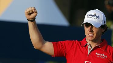Le Nord-Irlandais Rory McIlroy, N. 1 mondial, après sa victoire à l'Open de Dubaï le 25 novembre 2012 [Karim Sahib / AFP]