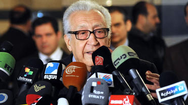 L'émissaire international pour la Syrie Lakhdar Brahimi, le 27 décembre 2012 à Damas [ / AFP]