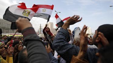 Manifestation le 25 janvier 2013 place Tahrir au Caire [Mohammed Abed / AFP]