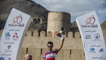 L'Espagnol Joaquim Rodriguez vainqueur de la 4e étape du Tour d'Oman le 14 février 2013 à Jabal al Akhdhar [Jeff Pachoud / AFP]