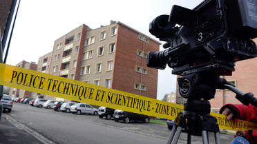 L'immeuble où habitait Mohamed Merah, à Toulouse, le 23 mars 2012 [Jean-Pierre Muller / AFP/Archives]