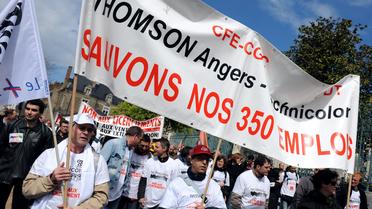 La société Thomson Angers, filiale du groupe électronique français Technicolor, placée en liquidation judiciaire, a vu sa période d'observation prolongée jusqu'au 11 octobre, par le tribunal de commerce de Nanterre jeudi. [AFP]
