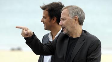 Le réalisateur François Ozon et l'acteur Fabrice Luchini, le 23 septembre 2012 au festival de cinéma de Saint-Sébastien [Rafa Rivas / AFP]