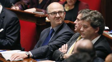 Le ministre de l'Economie Pierre Moscovici lors des questions au gouvernement à l'Assemblée nationale à Paris le 21 novembre 2012 [Patrick Kovarik / AFP]