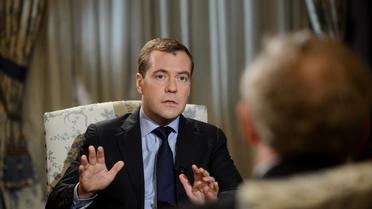 Dmitri Medvedev loes d'un entretien au Figaro le 23 mars 2011 à Moscou [Natalia Kolesnikova / AFP]