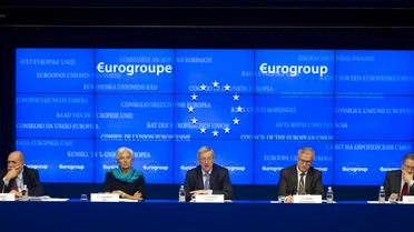 Conférence de presse à l'issue de la réunion de la zone euro à Bruxelles, le 26 novembre 2012 [Jock Fistick / Pool/AFP/Archives]