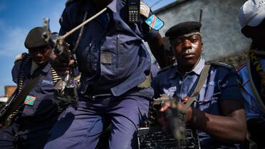 Des policiers congolais, le 2 décembre 2012 à Goma en RDC [Phil Moore / AFP]